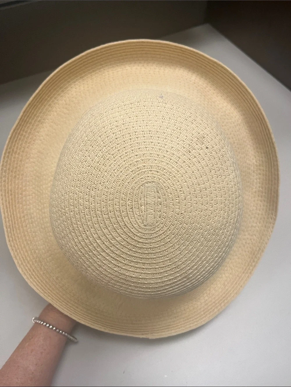 A New Day Classic Wide-Brim Straw Sun Hat - Cream